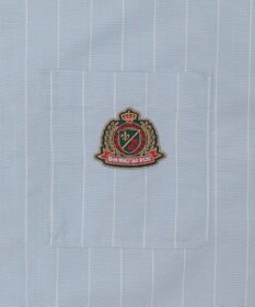 WEGO 【ユニセックス着用ITEM/MLサイズ展開】オックスフォードエンブレムシャツ（LS）