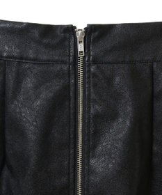 Green Parks ・ＥＬＥＮＣＡＲＥ　ＤＵＥフェイクレザーＷ－ＺＩＰスカー