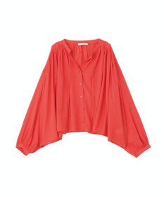 AMERICAN HOLIC スキッパーギャザーブラウス