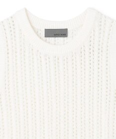 uncrave シースルーケーブルニット ノースリーブトップス