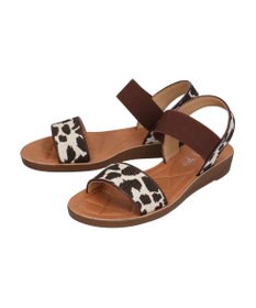 Green Parks ・ｒｉｃｈ　ｂｌｕｅ　雑材ゴムストラップサンダル