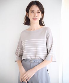 ANY SIS 【接触冷感・UVカット・洗える】ビューティクールボートネック プルオーバー