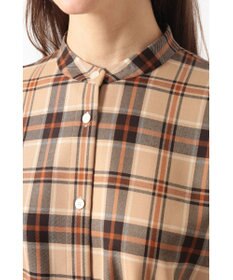 DAKS タータンチェック バンドカラーワンピース