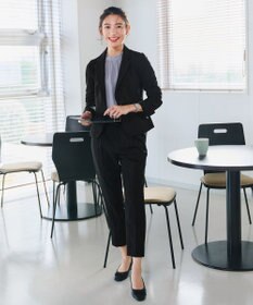 Tiaclasse 【小倉優子さん着用・ダブルクロス・洗える】テーパードパンツ