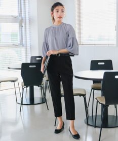 Tiaclasse 【小倉優子さん着用・ダブルクロス・洗える】テーパードパンツ