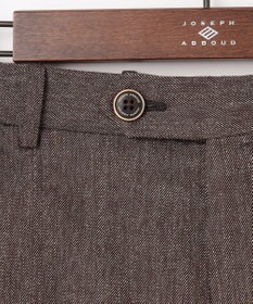 JOSEPH ABBOUD 【ウエストも伸びる！/暖か起毛裏地付/2WAYストレッチ/ オーガニック】オーガニックコットン ウオーム パンツ