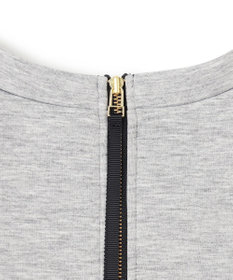 UNFILO L 【野呂佳代さん着用】BEAUTY FORM JERSEY バックZIPプルオーバー