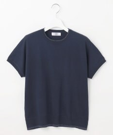 J.PRESS LADIES L 【WEB限定・洗える】Vis/Peスパーク ラメ配色 ニット