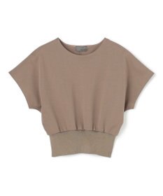 uncrave ダブルフェイスジャージー ドルマンスリーブリブトップス