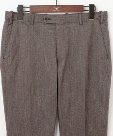 JOSEPH ABBOUD 【ウエストも伸びる！/暖か起毛裏地付/2WAYストレッチ/ オーガニック】オーガニックコットン ウオーム パンツ