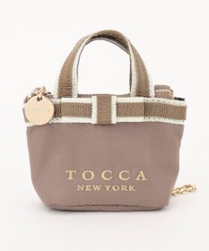 TOCCA 【新色に大人なベージュカラーが追加！】BICOLOR RIBBON MINI CHARM ミニチャームポーチ