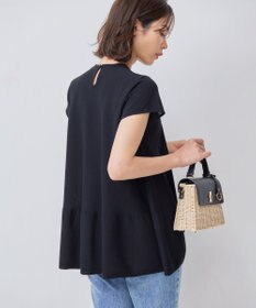 組曲 【WEB限定カラーあり】バックフレアニットTシャツ