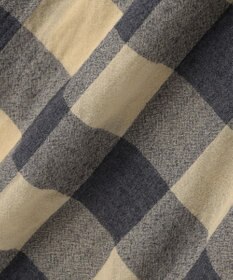 BEIGE， HOBBS / フェイクレザーポケットウールチェックラップスカート