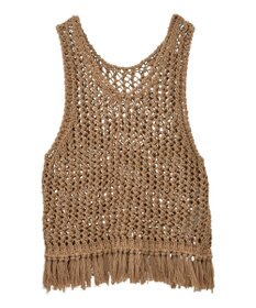 AMERICAN HOLIC 【前後2WAY】フリンジショートベスト