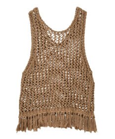 AMERICAN HOLIC 【前後2WAY】フリンジショートベスト