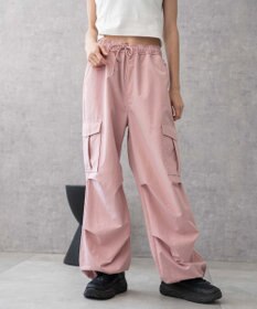 WEGO 【ウエストゴム】イージーパラシュートカーゴパンツ