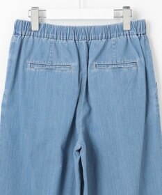 J.PRESS LADIES 【洗える】5ozバージラコンパクト デニム イージーパンツ