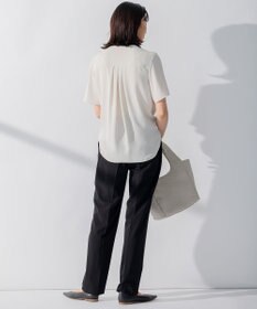 23区 【洗える】2WAYストレッチツイル テーパードパンツ