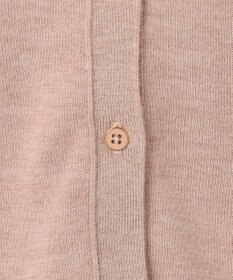 J.PRESS LADIES L 【洗える】WORSTED WOOL BLEND ポロ襟付き カーディガン