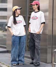 WEGO 【ユニセックス着用ITEM/MLサイズ展開】コンパクトフィットグラフィックリンガーT（SS）