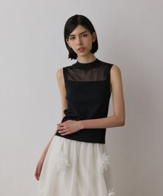 GRACE CONTINENTAL シアーグロスニットトップ