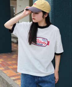 WEGO 【ユニセックス着用ITEM/MLサイズ展開】コンパクトフィットグラフィックリンガーT（SS）