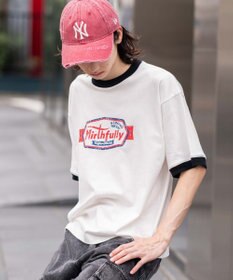 WEGO 【ユニセックス着用ITEM/MLサイズ展開】コンパクトフィットグラフィックリンガーT（SS）