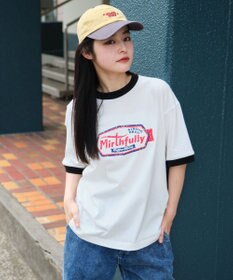 WEGO 【ユニセックス着用ITEM/MLサイズ展開】コンパクトフィットグラフィックリンガーT（SS）