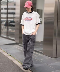 WEGO 【ユニセックス着用ITEM/MLサイズ展開】コンパクトフィットグラフィックリンガーT（SS）