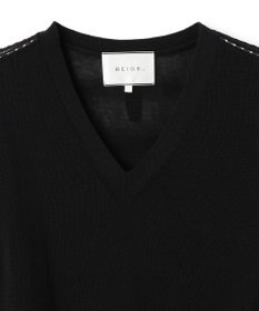 BEIGE， ARSENOPY / コットンドライタッチ Vネックニット