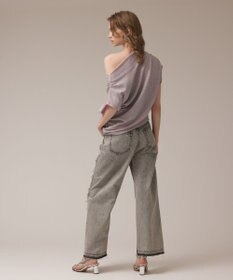 GRACE CONTINENTAL リメイクストレートデニムパンツ