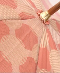 槇田商店 ノルディック ドットコラージュ ピンク 長傘
