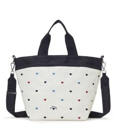 LeSportsac BUCKET TOTE/トリコロールハートエンブロイダリー
