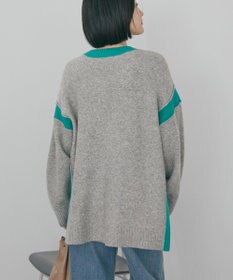 AMERICAN HOLIC バイカラーニットプルオーバー【WEB限定カラー有り】