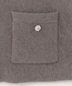 組曲 【手洗い可】フラッフィーファーニットジャケット