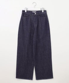 自由区 【洗える】ウスカルデニム ワイドパンツ
