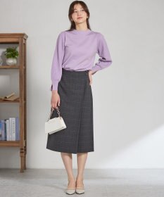 ANY SIS 【CICA加工・選べる9色展開】スリットポイントボトルネック ニット