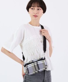 LeSportsac E/W PHONE CROSSBODY/ピクセルスクランブルチェック