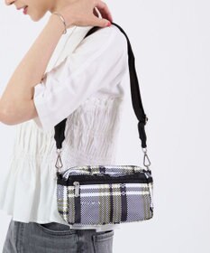 LeSportsac E/W PHONE CROSSBODY/ピクセルスクランブルチェック