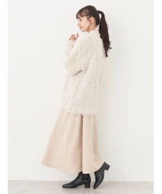 earth music&ecology 起毛リボンニットカーディガン