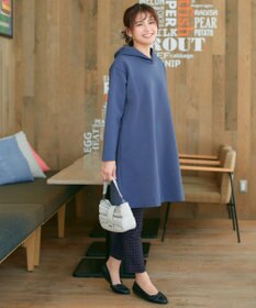 Tiaclasse 【洗える】ソフトボンディングパーカーチュニック