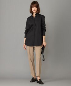 ICB 【洗える】ブラウスライクジャージー ボウタイデザインカットソー