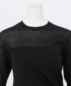 23区 【エステータ】シアーニット 5分袖ドレープ