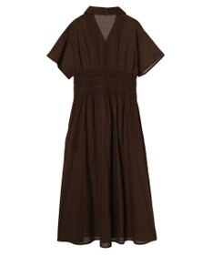 CRAFT STANDARD BOUTIQUE インド綿オープンカラーワンピース