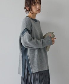 AMERICAN HOLIC バイカラーニットプルオーバー【WEB限定カラー有り】