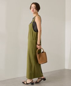 AMERICAN HOLIC 【WEB限定】リネンブレンドIラインジャンパースカート