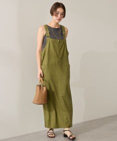 AMERICAN HOLIC 【WEB限定】リネンブレンドIラインジャンパースカート