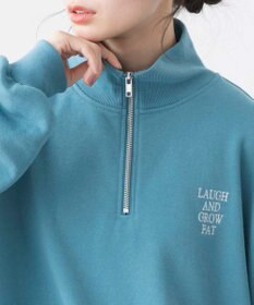 WEGO ハーフジップBIGスウェット