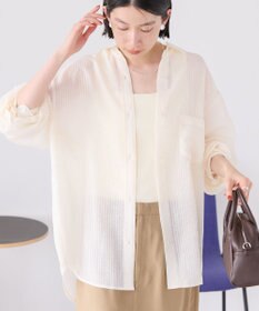 AMERICAN HOLIC シャドーストライプオーバーシャツ