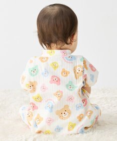 MIKI HOUSE HOT BISCUITS 【60-80cm】総柄 甚平オール